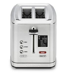 CPT-720 2-Slice Digital Toaster with MemorySet Feature, silver