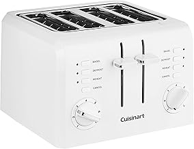 Cuisinart CPT-142P1 4-Slice Compact Plastic Toaster, White